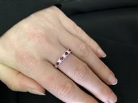 Anillo Giorgio Visconti Mujer in Oro blanco Rubino 0.35 Ct AB14136DR - AB14136DR/15